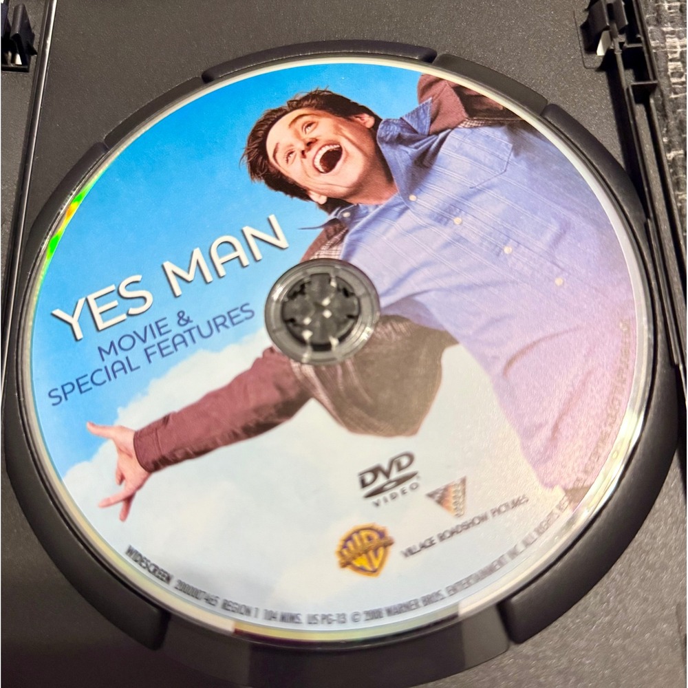 Warner Bros Yes Man DVD Movie Jim Carrey Excellent Widescreen Comedy